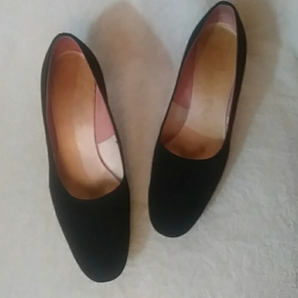 Thayer McNeil black fabric heels-sz 9 - Picture 2 of 7